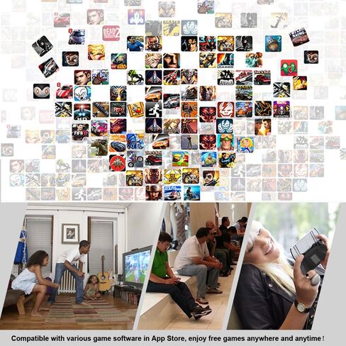 وحدة تحكم الألعاب اللاسلكية arVin لأجهزة Android/iPhone/iPad/iOS/MacBook/Samsung Galaxy/One Plus/TCL/Tablet/PC عصا تحكم Gamepad مع مشغلات تناظرية/قابلة للتمدد/تشغيل مباشر لـ CODM Mobile/Genshin/Diablo in Kuwait