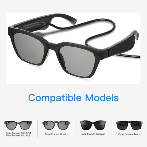 AWINNER Charger Compatible for Bose Frames Alto S/M M/L, Bose Frames Rondo, Bose Frames Soprano, Bose Frames Tenor - USB Magnetic Charging Cable 3.3ft 100cm (1-Pack) in Saudi Arabia