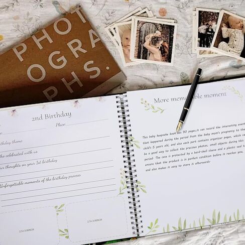 Baby Memory Book for Boy or Girl A Milestone Book for Record Every Event of Growth from 0 to 5 Years Old Keepsake Collection Personalized Gifts in Kuwait