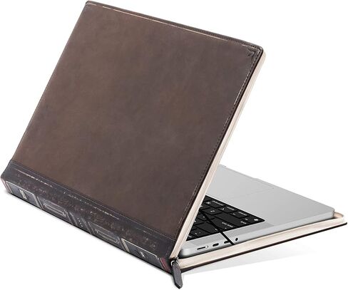 Twelve South BookBook V2 لـ 16 بوصة M1 MacBook | حافظة/كم للكتب من الجلد المحبب بالكامل مع جيب داخلي in Kuwait