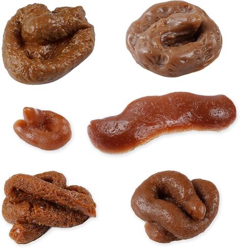 6 قطع من براز الكلب المزيف، ألعاب عائمة مبتكرة لحفلات الهالوين، لوازم حفلات الهالوين، ألعاب صعبة مزحة، دعائم مزحة مع أكياس برباط، 6 أشكال مختلفة in Kuwait