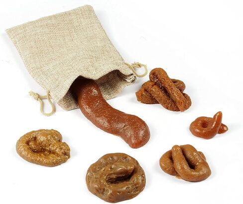 6 قطع من براز الكلب المزيف، ألعاب عائمة مبتكرة لحفلات الهالوين، لوازم حفلات الهالوين، ألعاب صعبة مزحة، دعائم مزحة مع أكياس برباط، 6 أشكال مختلفة in Kuwait