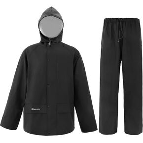 Rain Suit For Men & Women Waterproof Heavy Duty Rain Gear Reflective Jacket for Fishing Outdoor Work Raincoats in Saudi Arabia