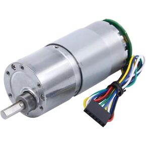 JGB37-545B DC Gear Motor with Encoder, Dual Phase AB Encoder, Metal Construction, Speed Feedback (952RPM 12V) in Kuwait