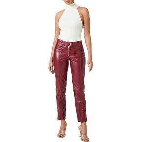 Forever 21 Women's Faux Leather Ankle Pants in Saudi Arabia