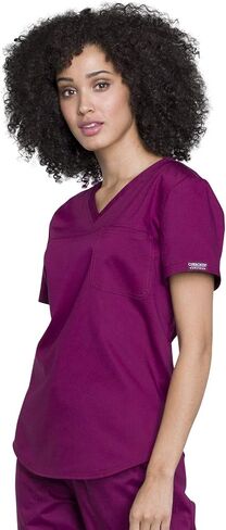Scrub Scrub Cherokee Women Set V-Neck O.R Top WW657 Natural Rise Jogger Scrub Pant مع حزام مرن WW011 in Saudi Arabia