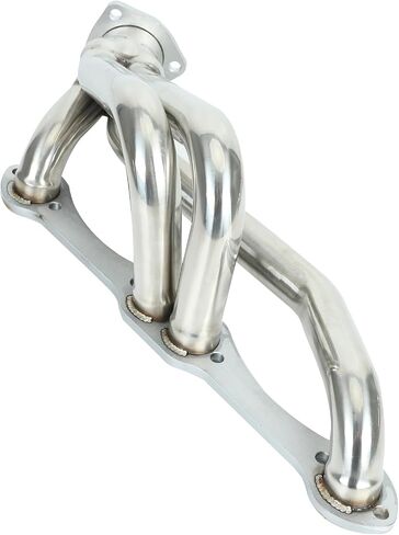 Sliver Stainless Steel Exhaust Header for Small Block Blazer S10 S15 2WD 283 302 305 307 327 350 400 in Saudi Arabia