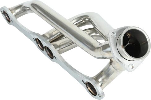Sliver Stainless Steel Exhaust Header for Small Block Blazer S10 S15 2WD 283 302 305 307 327 350 400 in Saudi Arabia