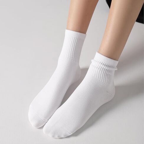 DIBAOLONG Womens Mini Crew Socks Casual Cute Soft Ankle Socks 6 Pairs, Size 5-10 in Saudi Arabia