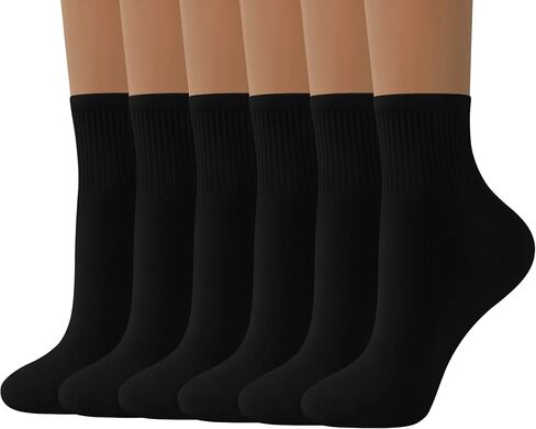 DIBAOLONG Womens Mini Crew Socks Casual Cute Soft Ankle Socks 6 Pairs, Size 5-10 in Saudi Arabia
