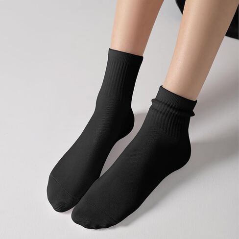 DIBAOLONG Womens Mini Crew Socks Casual Cute Soft Ankle Socks 6 Pairs, Size 5-10 in Saudi Arabia