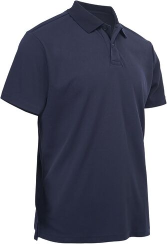 BINOCHE Polo T Shirts for Men Short Sleeve Quick Dry Fit Mens Golf Shirt Moisture Wicking for Business Casual Workout in Kuwait