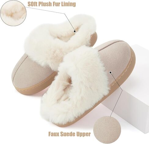 Dokela Kids Slippers Girls Boys Fuzzy House Slippers Winter Warm Soft Plush Lined Memory Foam House Shoes Slip On for Home Bedroom Indoor Outdoor in Saudi Arabia