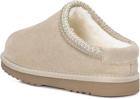 أطفال النعال الأولاد الفتيات يسد شبشب فو فو فرو ناعم على جلد الغزال دافئ شتاء منزل أحذية مريحة مضادة للانزلاق البغال في الهواء الطلق in Kuwait