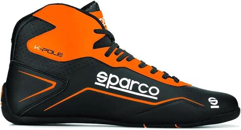 Sparco K-Pole Karting Shoe 001269 (Size: 41, Black/Orange) in Saudi Arabia