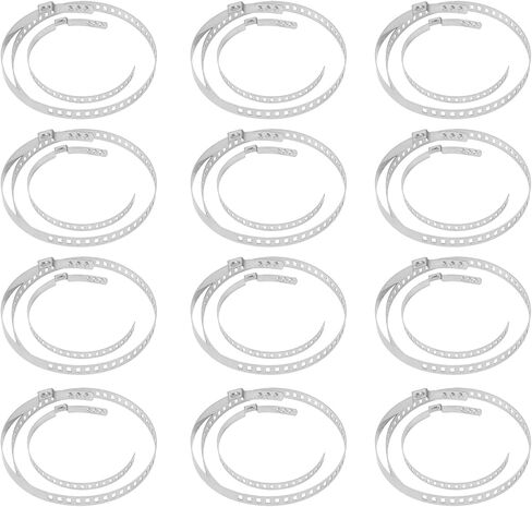 24Pcs CV Boot Clamp Kit, Stainless Steel Joint Bands, Drive Axle Shaft Crimp Clamps for ATV, UTV, and Other Vehicles, 304 Stainless Steel with in Kuwait