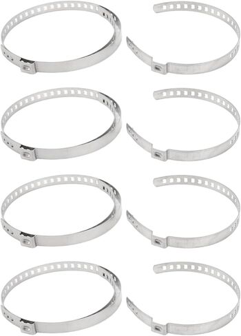 24Pcs CV Boot Clamp Kit, Stainless Steel Joint Bands, Drive Axle Shaft Crimp Clamps for ATV, UTV, and Other Vehicles, 304 Stainless Steel with in Kuwait