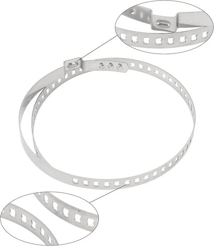 24Pcs CV Boot Clamp Kit, Stainless Steel Joint Bands, Drive Axle Shaft Crimp Clamps for ATV, UTV, and Other Vehicles, 304 Stainless Steel with in Kuwait