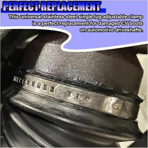 30PCS CV Coint Boot Clamp Kit ، مقاوم التمهيد محور محرك محرك محور من الفولاذ المقاوم للصدأ ، ملحقات السيارات العالمية تناسب مقاييس التوجيه ، الفضة in Saudi Arabia