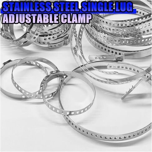 30PCS CV Coint Boot Clamp Kit ، مقاوم التمهيد محور محرك محرك محور من الفولاذ المقاوم للصدأ ، ملحقات السيارات العالمية تناسب مقاييس التوجيه ، الفضة in Saudi Arabia