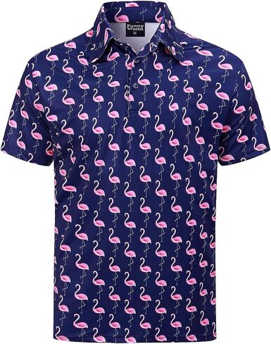 World World Mens Golf Shirt Moisture Wicking Polo Short Sleeve Performan in Saudi Arabia