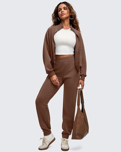 G4Free Smoofit Modal Soft Women's Joggers Track Pants Tapered Leg Casual Scrub Sweatpants with Side Pockets in Saudi Arabia