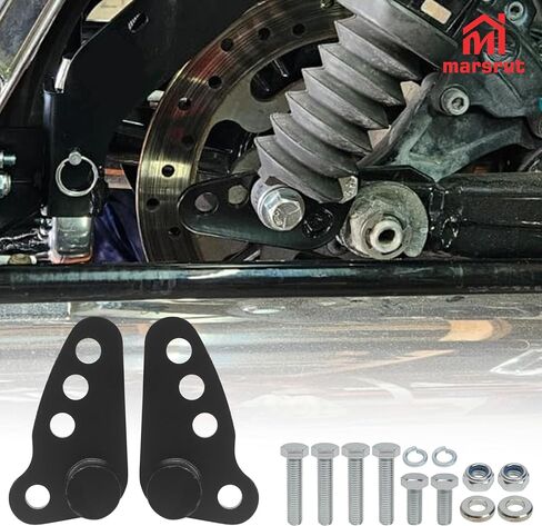 1"-3" Rear Lowering Kit Fit for Street Glide 2002-2016 Motorcycle, for Harley Davidson Standards Road King Electra Glide Ultra Classic Touring Bikes 2002-2016 with Hard Saddlebags Only, Adjustable in Kuwait