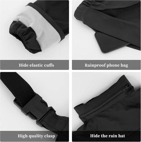 Rain Suit For Men & Women Waterproof Heavy Duty Rain Gear Reflective Jacket for Fishing Outdoor Work Raincoats in Saudi Arabia
