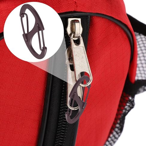 8 PCS ZIPPER مقاطع مكافحة السرقة ، السوستة الفتحة المزدوجة السحابات سحب الاستبدال ، أقفال السوستة لحقائب الظهر ، التخييم ، حقائب (Silver+Black) in Saudi Arabia