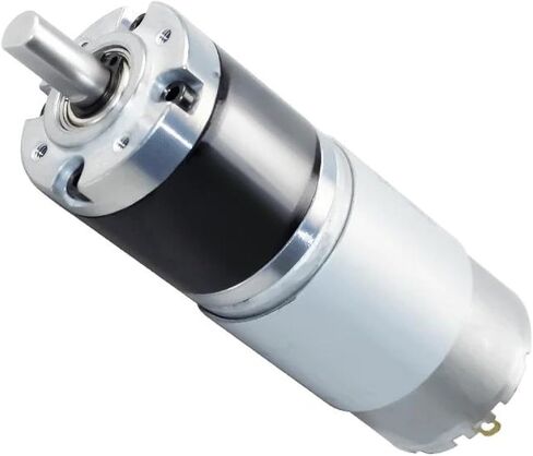 XY36-555 Planetary Gear DC Motor, High Torque, 12V/24V, Adjustable Speed, Low Speed Mini Gearbox, Silver and Black (57 RPM 12V) in Saudi Arabia
