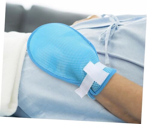 PartyKindom 1Pair Hands for Elders Glove with Band for Hospital Use Prevents Self Injury and Accidents Breathable Material for Comfort in Saudi Arabia