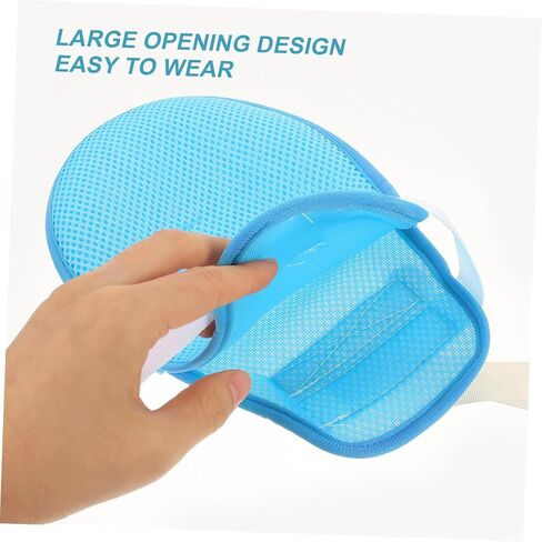 PartyKindom 1Pair Hands for Elders Glove with Band for Hospital Use Prevents Self Injury and Accidents Breathable Material for Comfort in Saudi Arabia