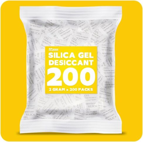 100 Packets 2 Gram Silica Gel Desiccant Absorber Dehumidifiers in Kuwait