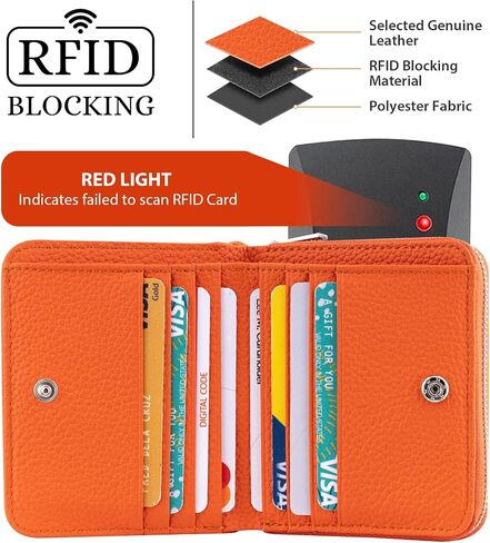 محفظة صغيرة للنساء ، صاحب بطاقة ائتمان RFID من الجلد الأصلي محفظة محفظة من محفظة عملة معدنية in Saudi Arabia