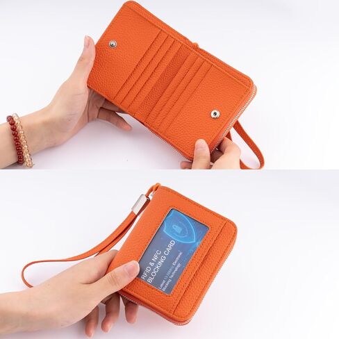 محفظة صغيرة للنساء ، صاحب بطاقة ائتمان RFID من الجلد الأصلي محفظة محفظة من محفظة عملة معدنية in Saudi Arabia