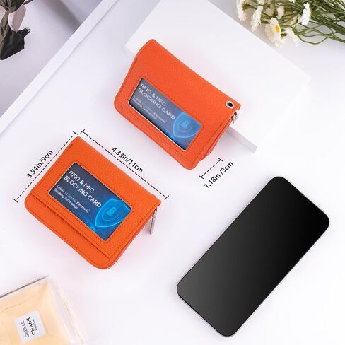 محفظة صغيرة للنساء ، صاحب بطاقة ائتمان RFID من الجلد الأصلي محفظة محفظة من محفظة عملة معدنية in Saudi Arabia