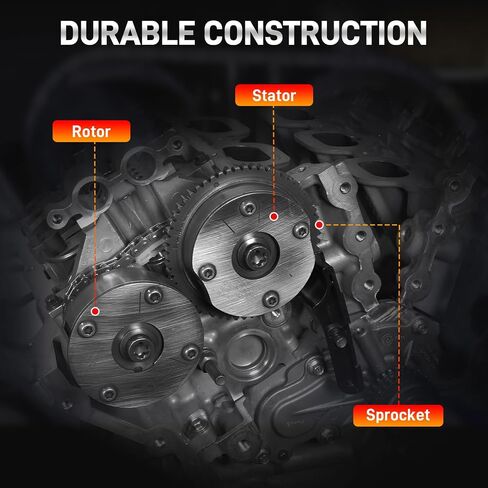 Intake & Exhaust Timing Camshaft Sprocket Cam Phaser VVT Gear with Bolts Compatible with Ford F150 Explorer Edge Transit Taurus Lincoln MKS MKX MKZ 3.3L 3.5L 3.7L V6 Replace# AT4Z-6C525-B AT4Z-6256-B in Saudi Arabia