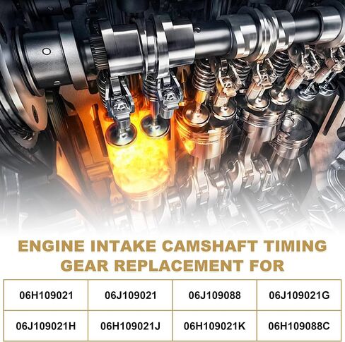 06J109021G محرك المعدات توقيت محرك عمود الحدبات من 08-17 Audi A3/A4/A5/A6/Q3/Q5/TT Allroad لاستبدال VW Beetle/CC/EOS/GTI/Jetta/Passat/Tiguan 2.0 1.8 TFSI TSI للاستبدال 06J109021/06J1088 in Saudi Arabia