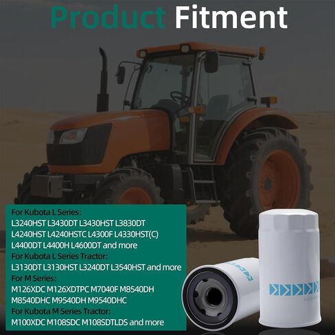 2 PCS ، HHTA0-37710 ، مرشح هيدروليكي لـ Kubota L ، M ، MX جرار B21 L2900 L3130 L3240 L3300 L3410 L3430 L3540 M8200 M8200DT M8540 M8580 M9000 ، OE BT8488 ، P55177 ، 19642509000 ، HH330-82630 in Saudi Arabia