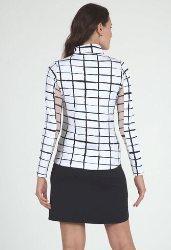 Cordova Print Long Sleeve Mock Neck Top-Cordova Print Long Sleeve Mock Neck Top-10495 in Kuwait