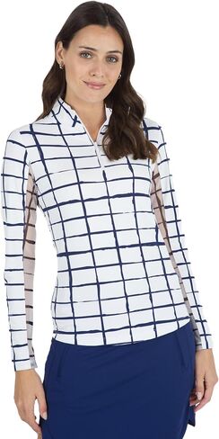 Cordova Print Long Sleeve Mock Neck Top-Cordova Print Long Sleeve Mock Neck Top-10495 in Kuwait