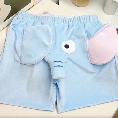 شورتات كاريكاتورية الفيل سروالا لطيف أنف وآذان للجنسين للملابس المنزلية للملابس المنزلية للنساء للنساء الترفيه in Kuwait