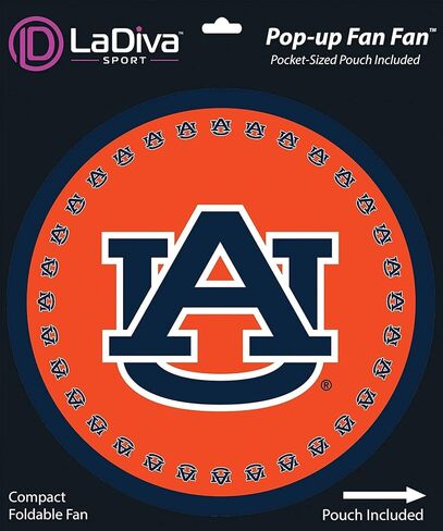 AUBURN AU CHEER Accessory Fan Handheld Popup مع Pouch و Auburn War Eagle و NCAA Fan Gear و Game Way و Tailgate و Gifting و Gosting Stuffer و College Sports Foer to Uburn University Tigers in Kuwait