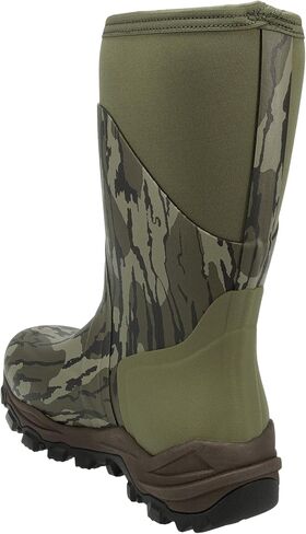 Muddy Outdoors DV8 13" Rubber Boots Rubber Mossy Oak Bottomland Men's 11 D in Saudi Arabia