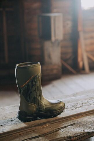 Muddy Outdoors DV8 13" Rubber Boots Rubber Mossy Oak Bottomland Men's 11 D in Saudi Arabia