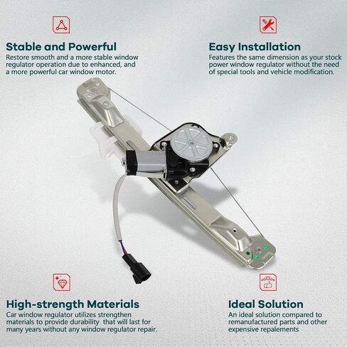 FINDAUTO Rear Right Power Window Regulator With Motor Fit for 2004-2005 for Chevrolet Malibu in Saudi Arabia