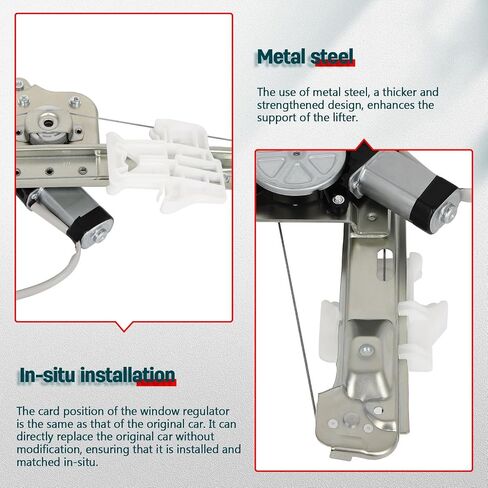 FINDAUTO Rear Right Power Window Regulator With Motor Fit for 2004-2005 for Chevrolet Malibu in Saudi Arabia