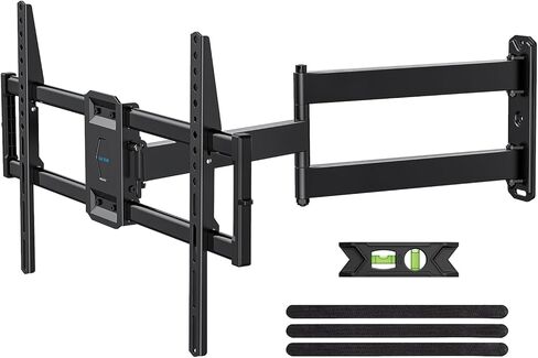 Long Arm TV Wall Mount for Most 42-90 inch TV, 40 Inch Extension TV Mount, Full Motion Mount Up to 150 lbs, VESA 800x400 mm, 16"/18"/24" Wood Studs in Saudi Arabia
