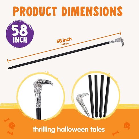Spooktacular Creations Halloween Walking Cane, Eagle Head Staff Costume Accessories for Halloween Themed Party, Eagle Cosplay Prop Stick for Dress Up Party, and Pretend Play Costume in Saudi Arabia