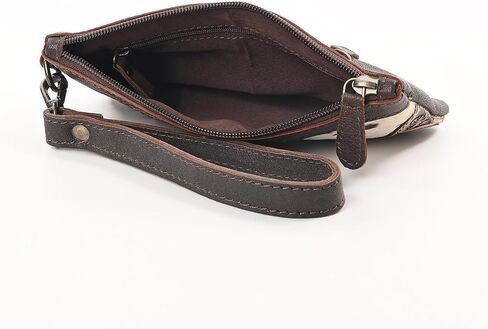 Women Natural Cowhide Leather Clutch Bag | Hand Bag | Massenger Clutch Handbag | Purse | Coin Pouch Bag in Kuwait